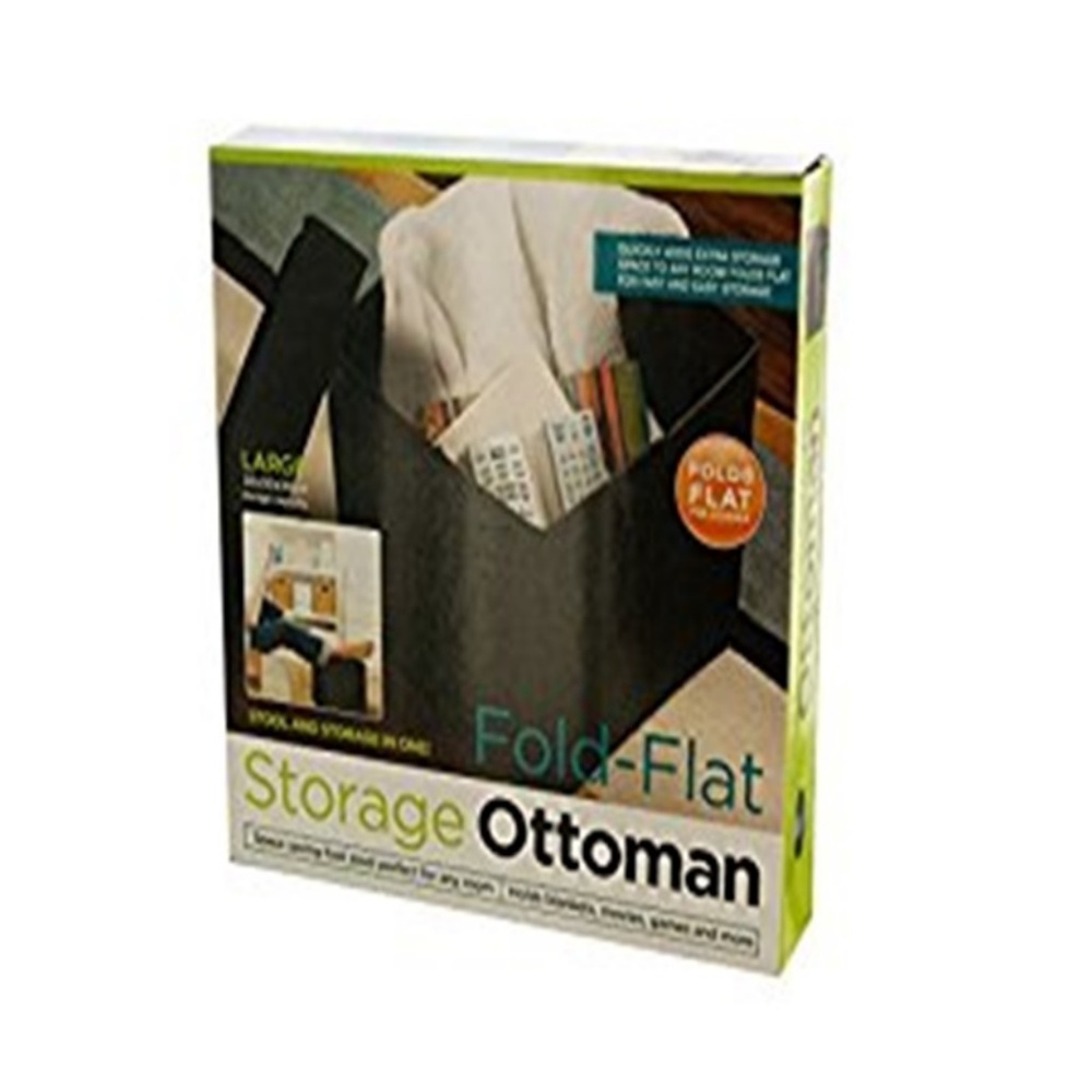 FOLD FLAT STORAGE OTTOMAN